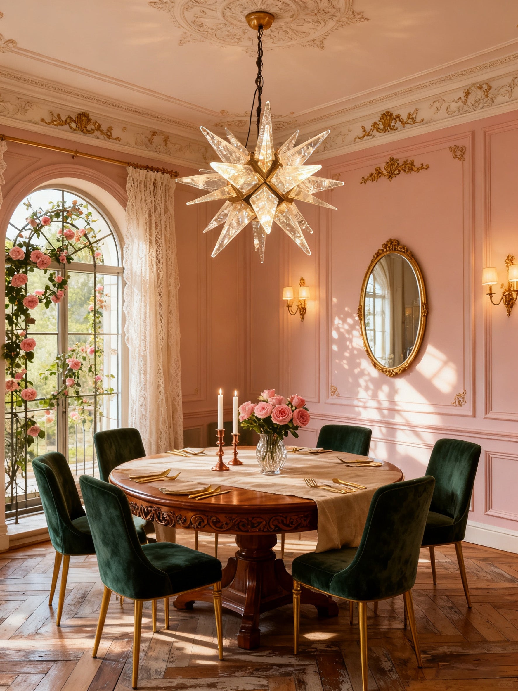 Quartz Crystal Chandeliers