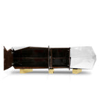 Luxury Diamond Sideboard Cabinet with Faceted Design & Hidden Storage