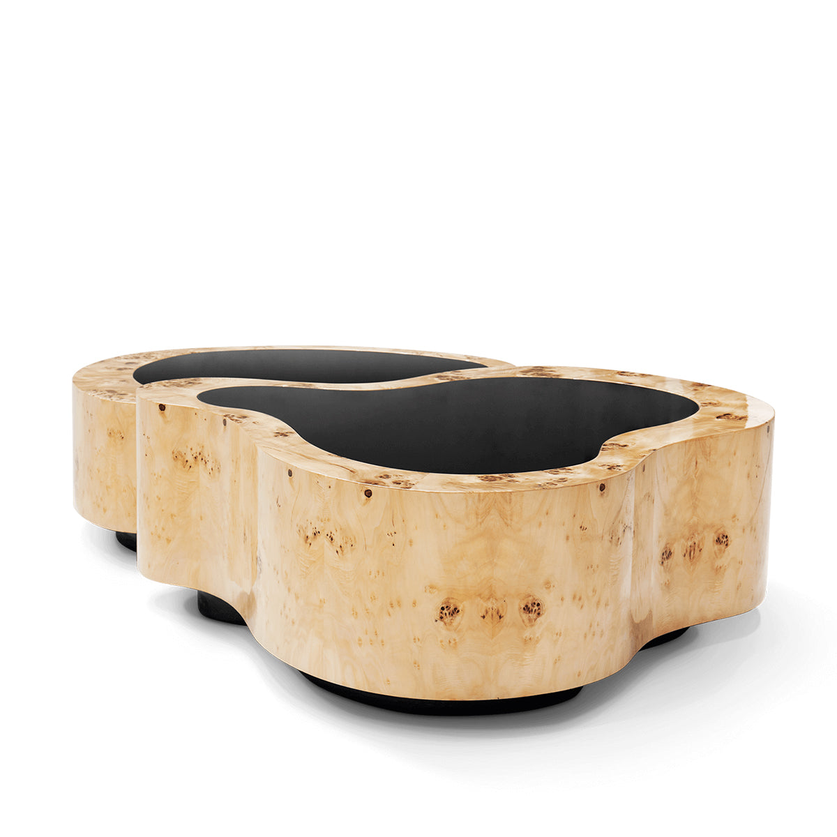Luxury Hammered Brass Coffee Table with Wave Sculptural Design & Artisan Craftsmanship