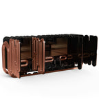 Luxury Gold Sideboard Buffet Cabinet with Sculptural Metal Design & Hidden Storage