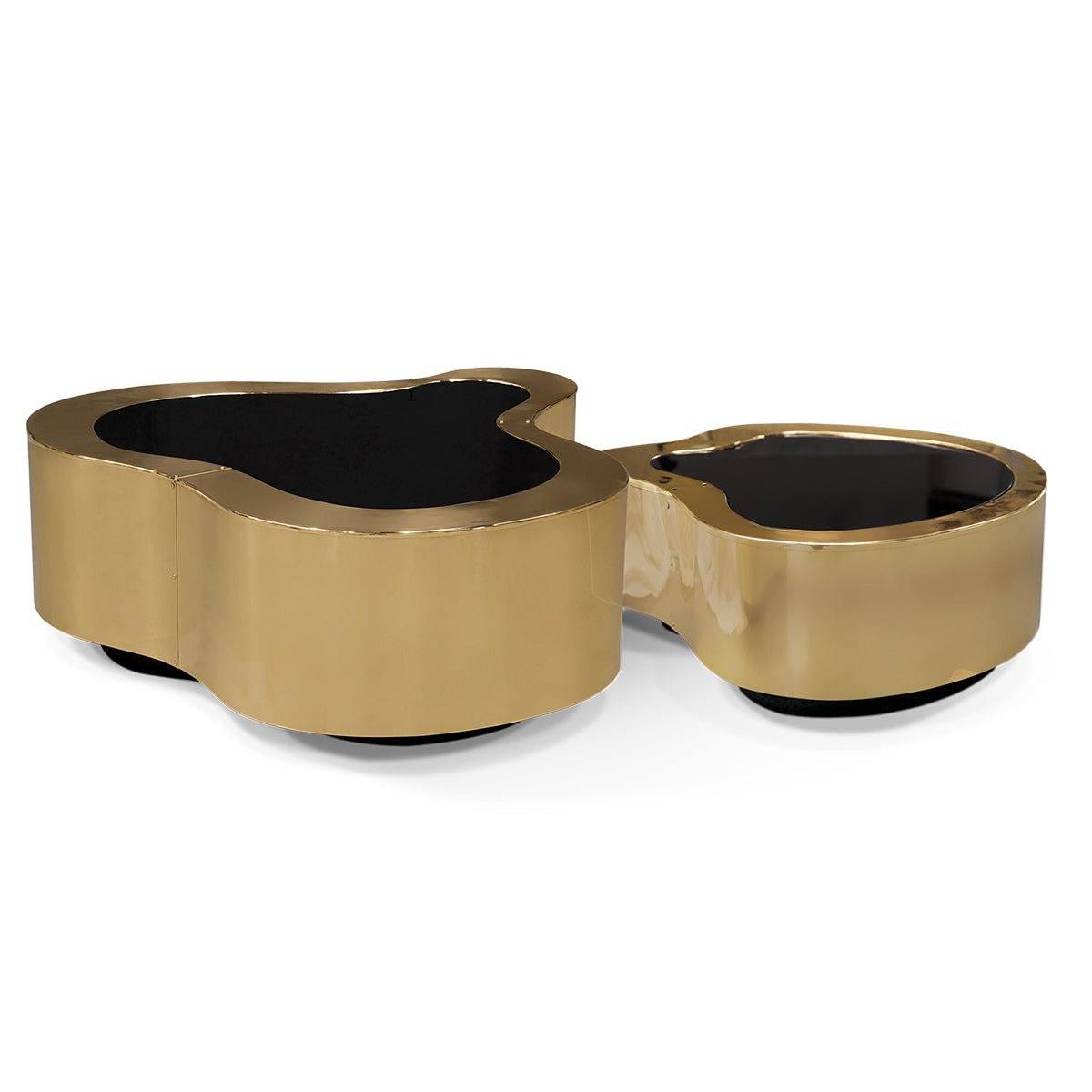 Luxury Hammered Brass Coffee Table with Wave Sculptural Design & Artisan Craftsmanship