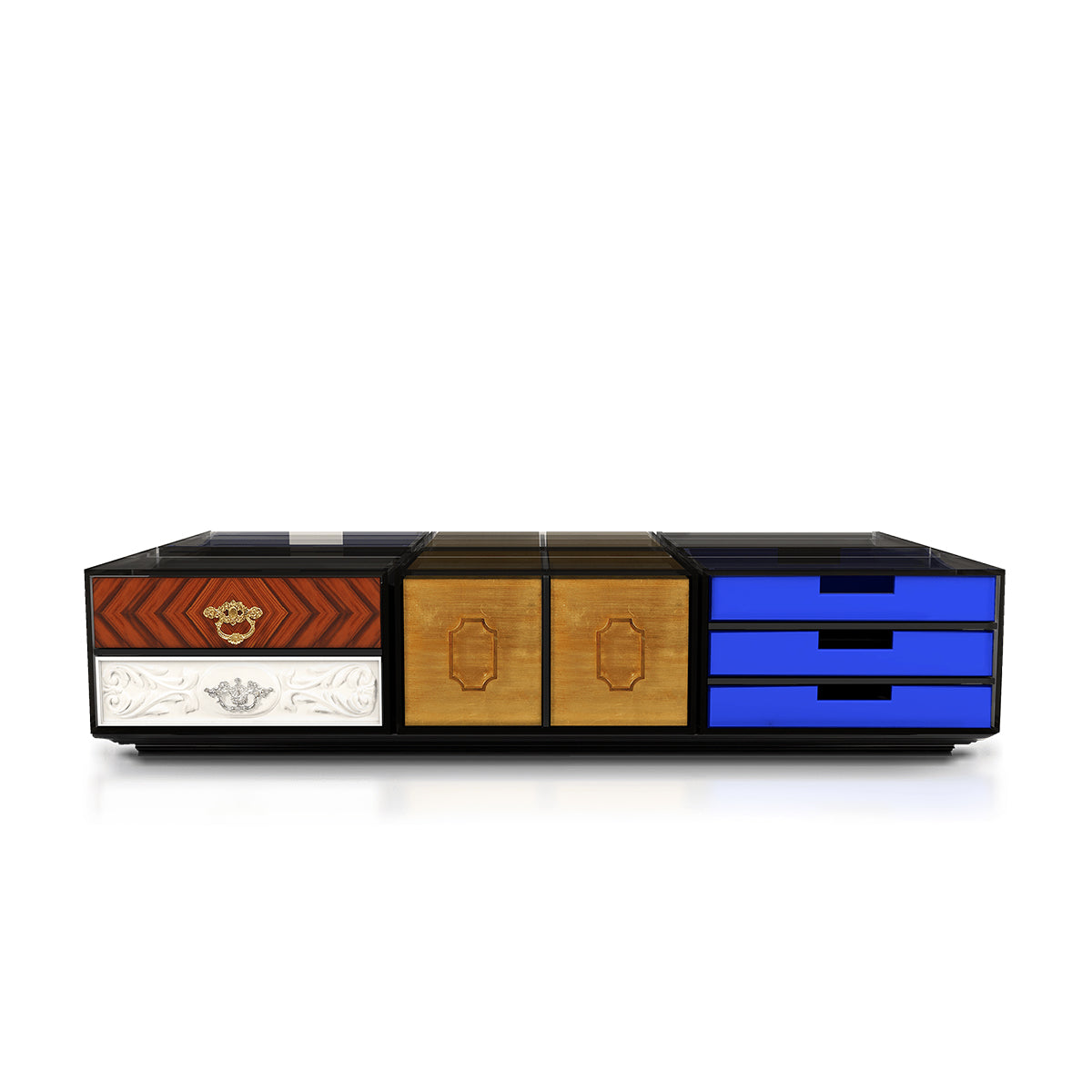 Luxury Modular Coffee Table with Geometric Design, Hidden Storage & Modern Style