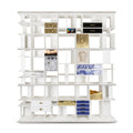 Luxury Glass Display Cabinet with Brass Accents, Curio Storage & Designer Shelving