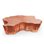 Luxury Patina Brass Coffee Table with Organic Sculptural Design & Handcrafted Finish