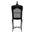 Luxury Mahogany Display Cabinet with Smoked Glass Panels & Curio Storage