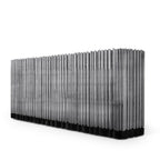 Luxury Brass Sideboard Cabinet with Sculptural Doors & Hidden Storage