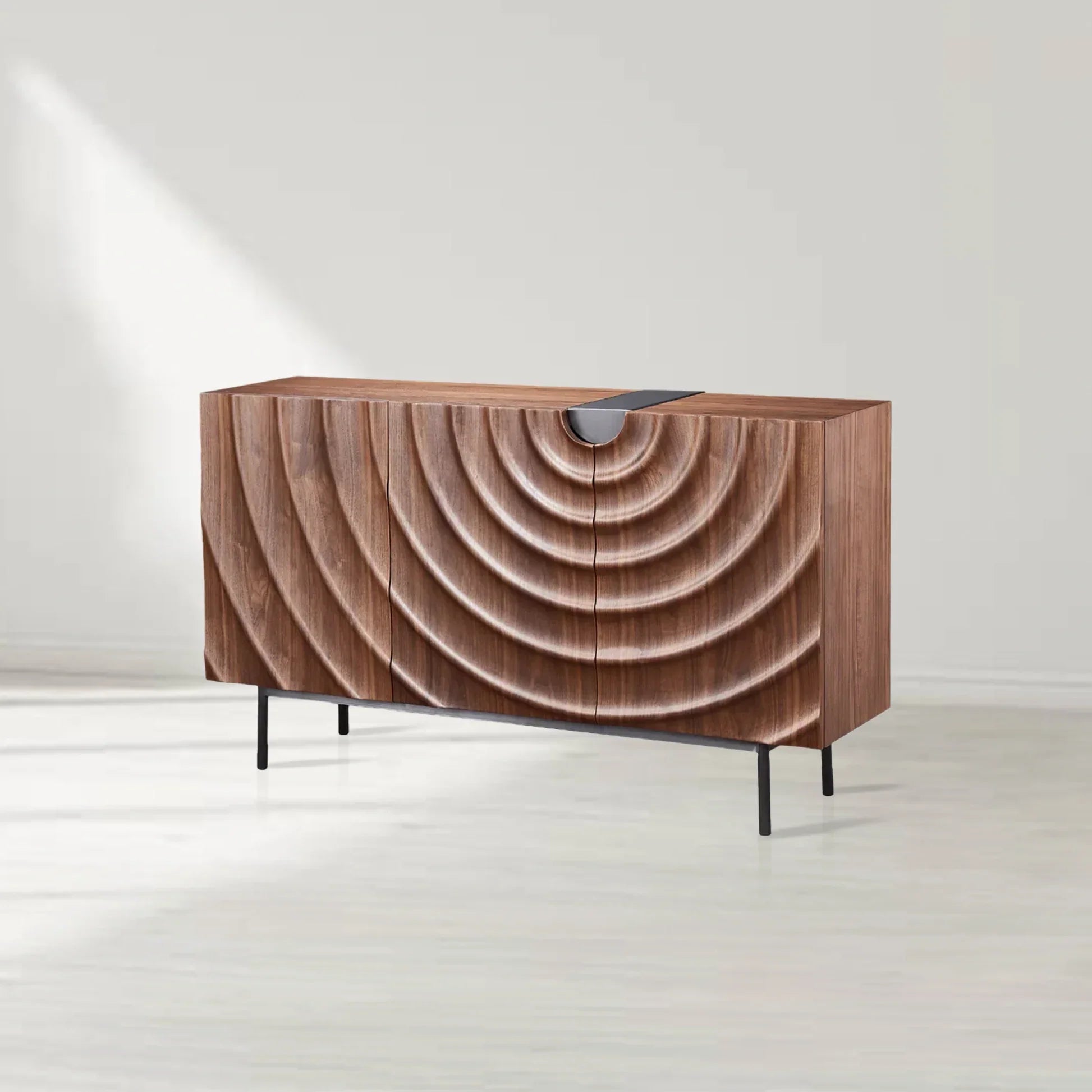 Lunara Water-Drop Ripple Buffet Sideboard Three-Door Entrance Cabinet