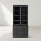 Tremont Wood Modular Tall Display Cabinets 19th-Century Bookcases File Cabinets with Drawers Base