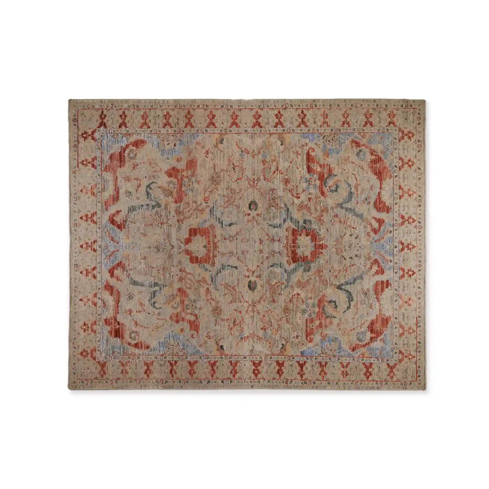 Tapis noué main Antwone à motifs traditionnels de style persan