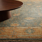 Asphyn Hand-Knotted Area Rug from 100% Wool Carpet Old-Fashioned Style Full of Stories