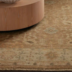 Asphyn Wool Round Area Rug with 100% Wool Carpet Combining Aesthetics & Practicality