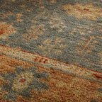 Asphyn Hand-Knotted Area Rug from 100% Wool Carpet Old-Fashioned Style Full of Stories