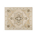 Giahra Wool Area Rug in Natural Tones Hand-Tufting Technique Carpet American Vintage Tribal Style