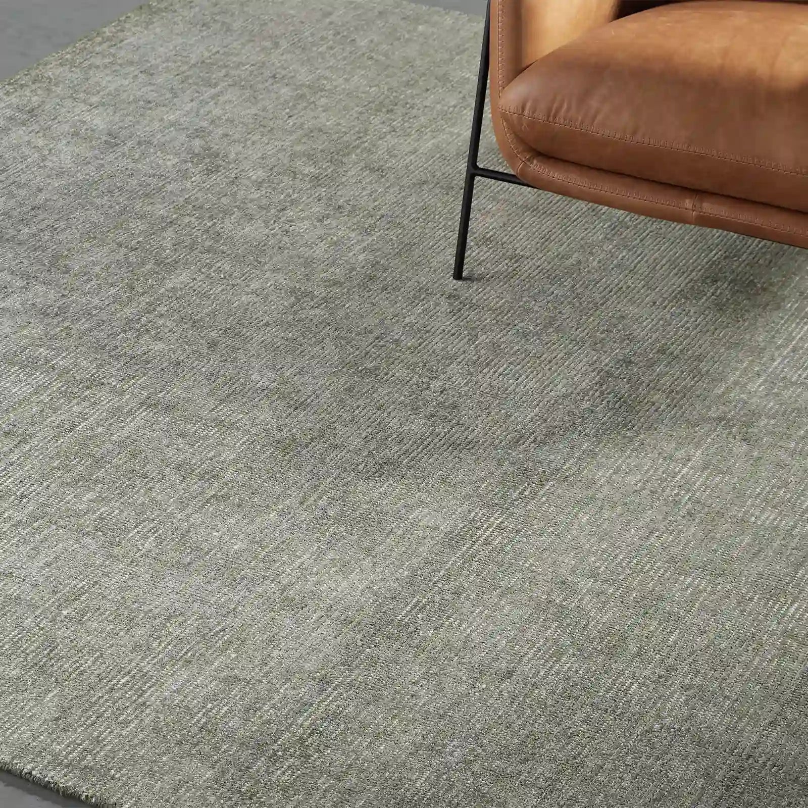 Jaxora Moss Hand Tufted Rug Tranquil Sustainable & Versatile Carpet Minimalist Textured Earthy Style