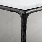 Thaddeus Mabrble Top Square Side Table 18" 22"