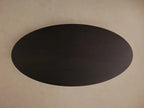 Perth Oval Esstisch aus massiver rumänischer Eiche, handgeschnitzt, moderner Stil
