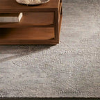 Luvka Wolle handgetufteter Teppich Klassische Inspiration & Modernes Design Teppich Modern Vintage Reliefmuster Stil