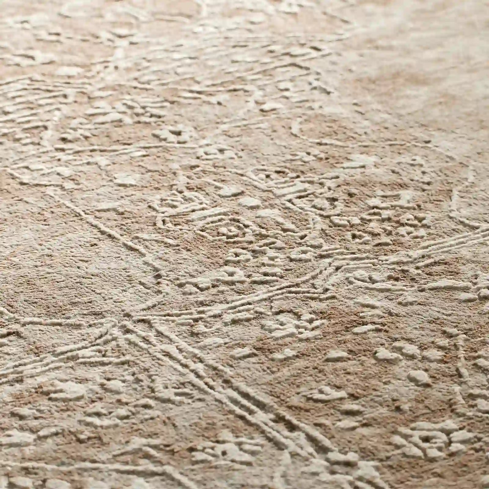 Luvka Wolle handgetufteter Teppich Klassische Inspiration & Modernes Design Teppich Modern Vintage Reliefmuster Stil
