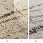 Wylla Round Rug Modern Abstract Textured Style Carpet A Soft & Comfortable Living Environment