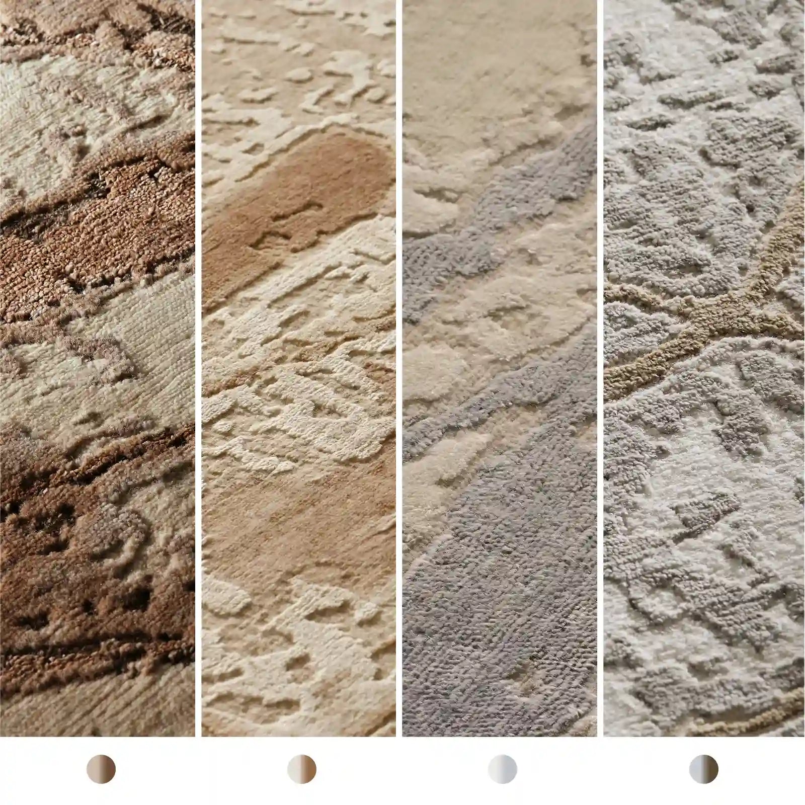 Bürka” Hand-Knotted Rug Collection Modern Art Abstract Style Carpet