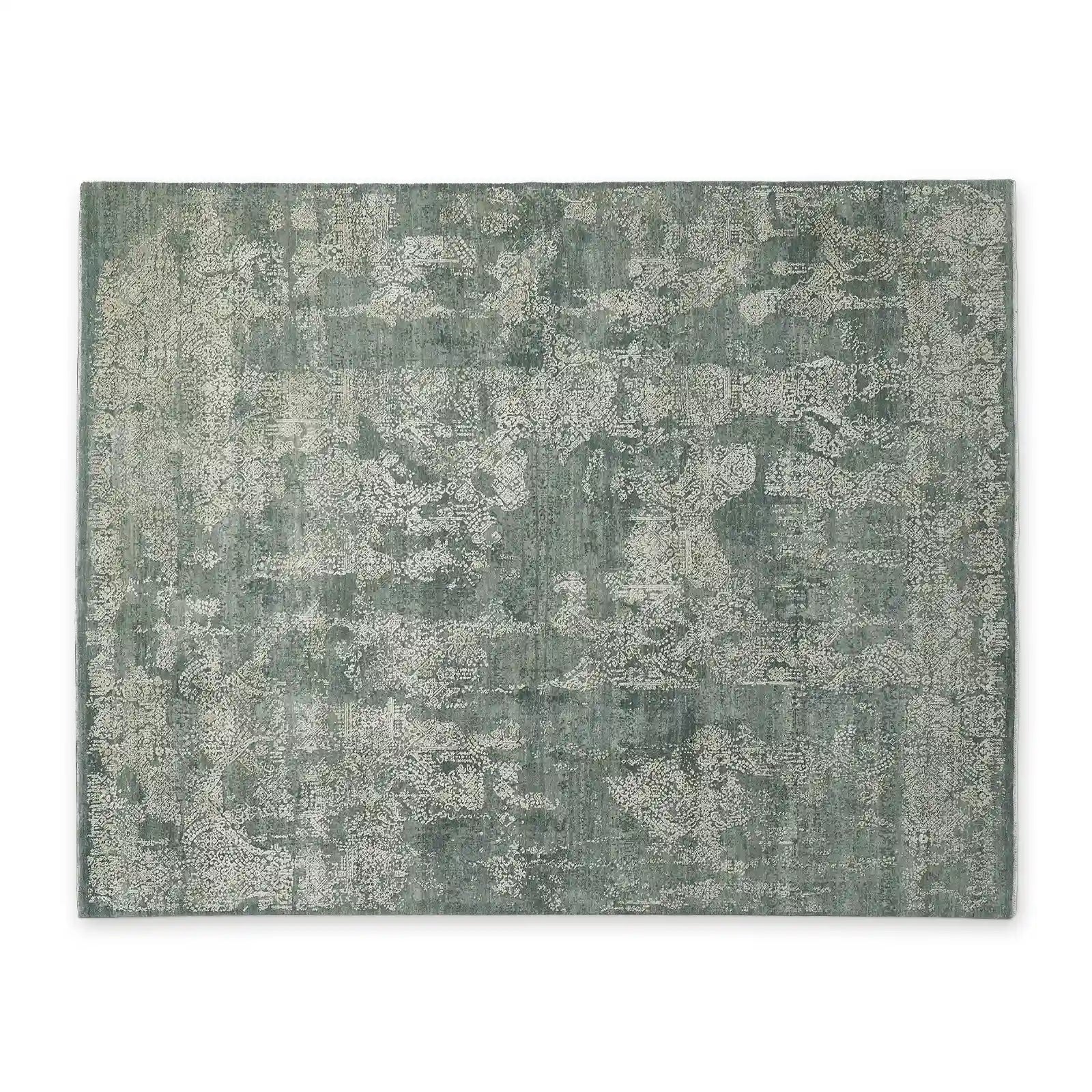 Tapis de Prière Noué à la Main en Laine et Soie Lascarra Motif Artistique Luxueux et Élégant Traditionnel