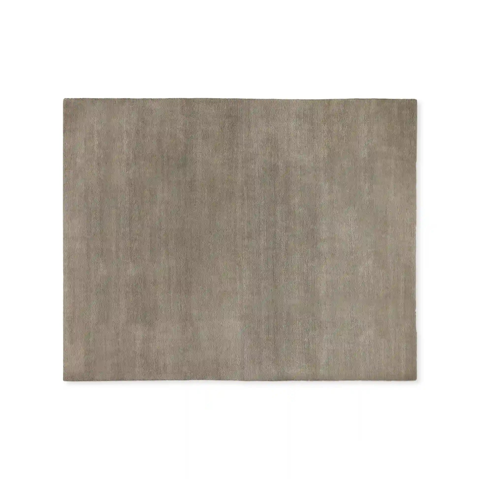Cashmere Blend Hand-Knotted Wool Area Rug Soft & Durable Plush Carpet Modern Minimalist Solid Color Textured Style