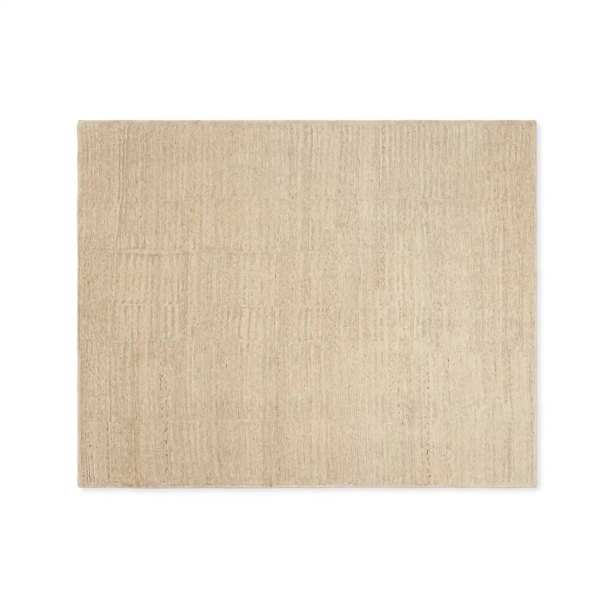 Artym Hand-Knotted Rayon Wool Area Rug Modern Minimalist Textured Style Carpet
