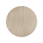 Novra Hand Tufted Round Wool Rug in Natural Palette Carpet Minimalist Natural Wood Grain Style