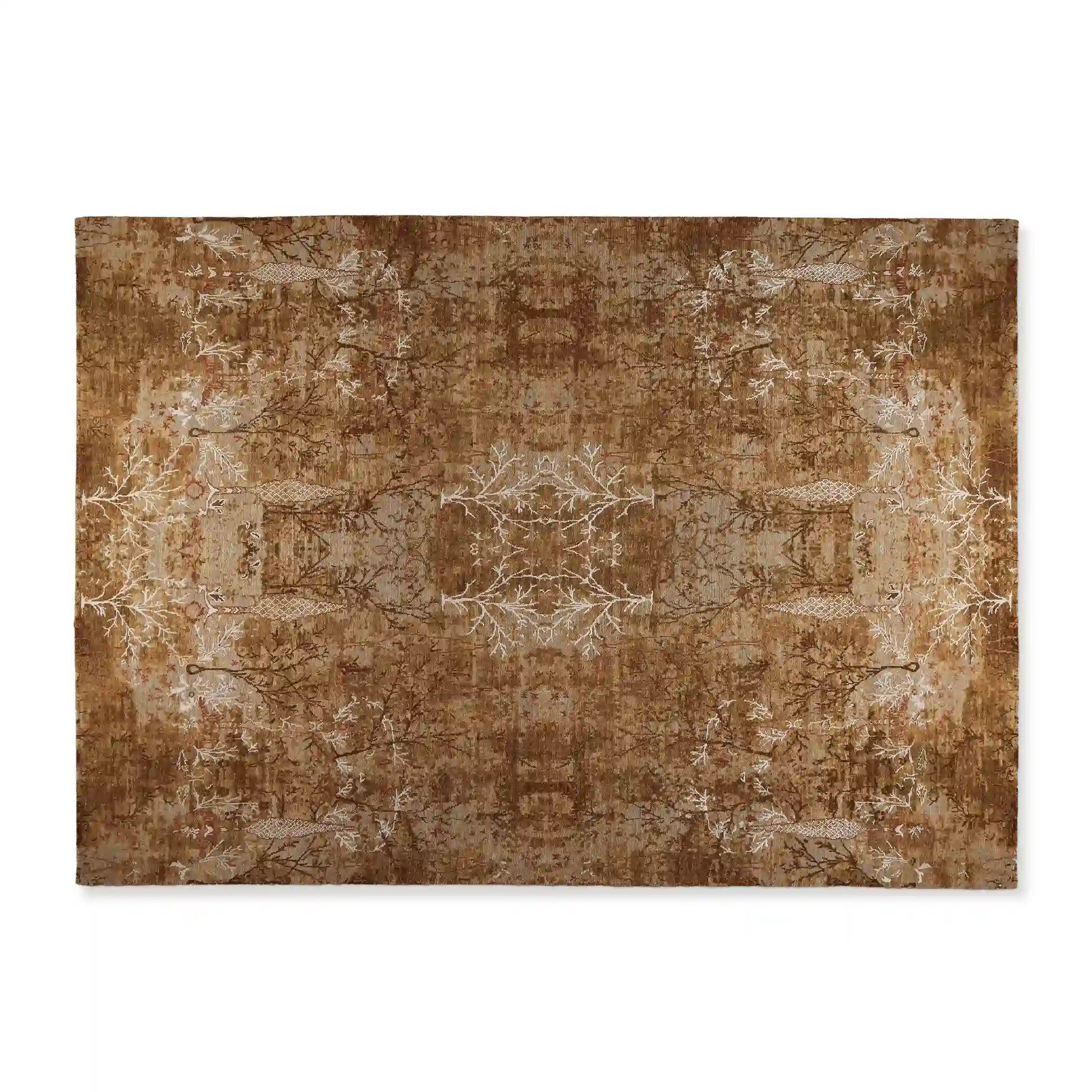 Kastyl Hand-Knotted Rug Modern Vintage Distressed Nature Style Carpet