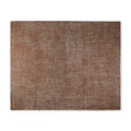 Fostra Modern Hand-Knotted Wool Rayon Area Rug Vintage Distressed Freeform Grid-Inspired Style Carpet