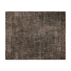 Fostra Modern Hand-Knotted Wool Rayon Area Rug Vintage Distressed Freeform Grid-Inspired Style Carpet