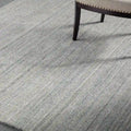 Lasyn Rug in Silver Modern Soft Luxurious & Durable Carpet Minimalist Solid Color Abstract Linear Style