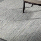 Lasyn Rug in Silver Modern Soft Luxurious & Durable Carpet Minimalist Solid Color Abstract Linear Style