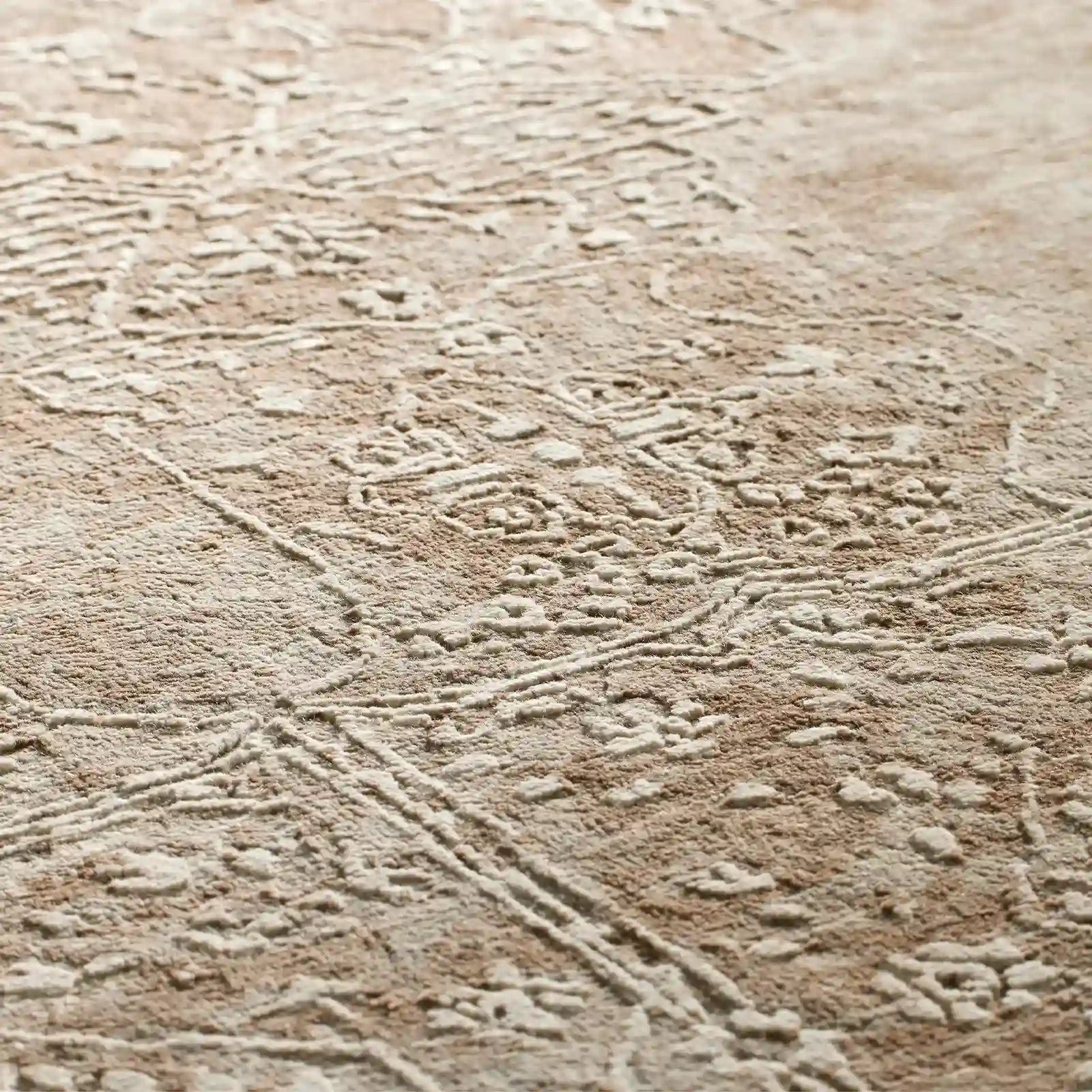 Lucira 6' x 9' Brown Hand Tufted Rug from Wool Yarns Carpet Vintage Distressed Relief Style