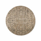 Faymynte Hand-Knotted Round Rug Persian-Style Versatile Round Carpet