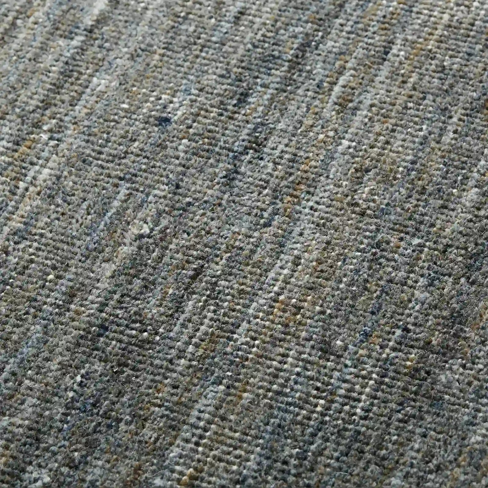 Laessyn Charcoal Hand-Knotted Wool Blend Rug Perfectly Blends Classic Craftsmanship with Modern Style Carpet Minimalist Natural Textured Style