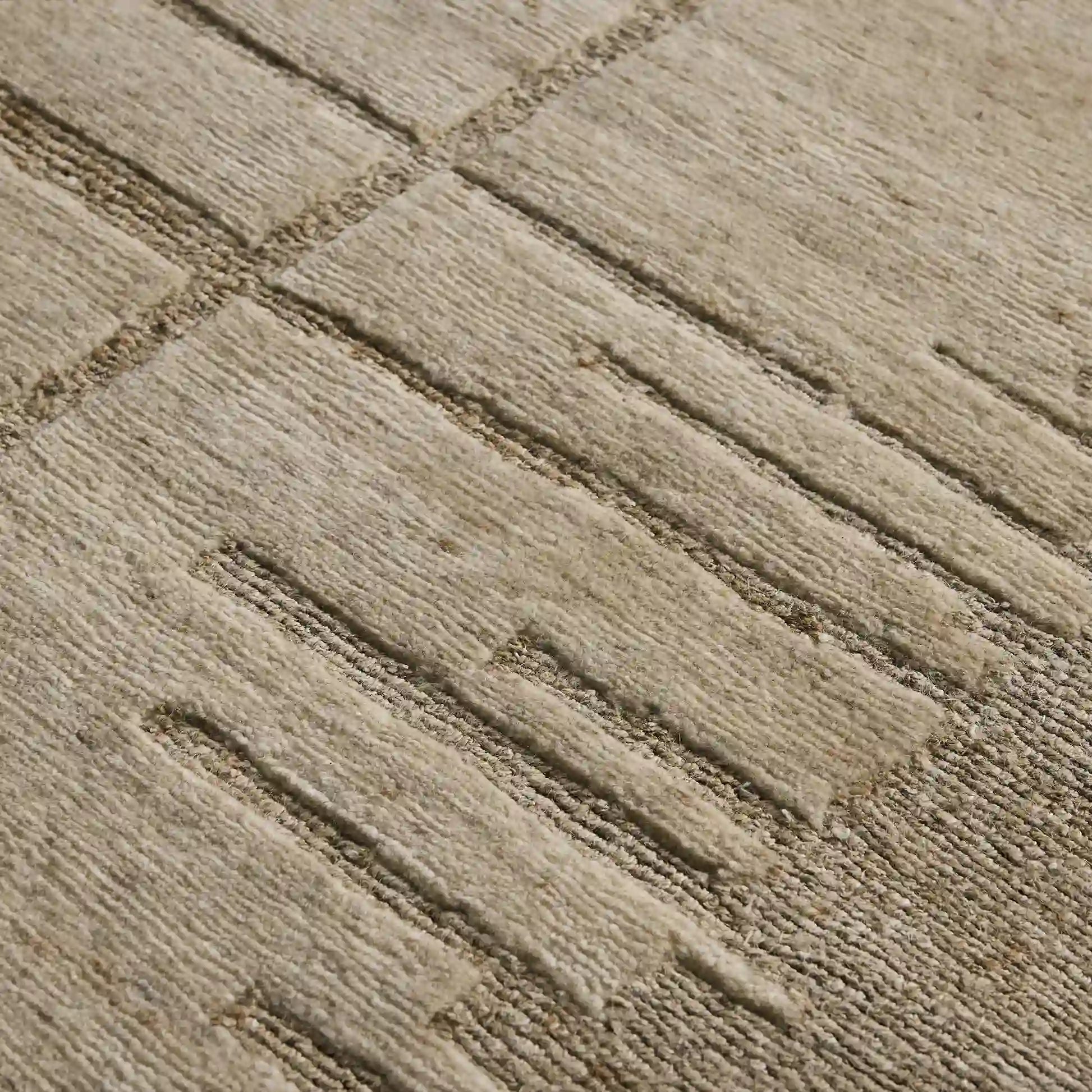 KoLay Handgeknüpfter Teppich – Schlichte & Entspannte, moderne Wabi-Sabi Atmosphäre Teppich