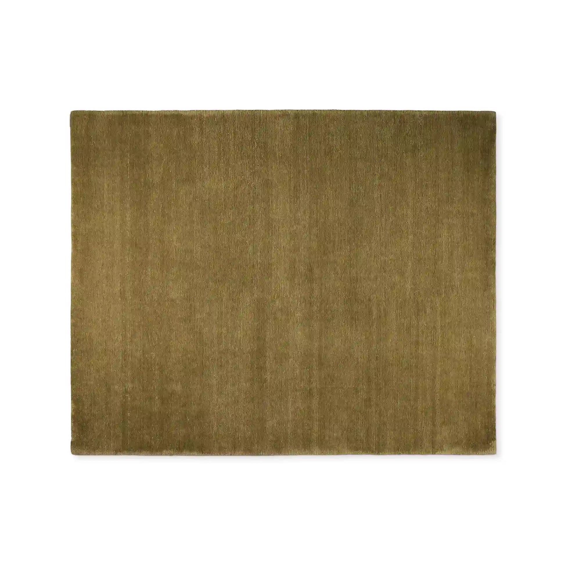 Cashmere Blend Hand-Knotted Wool Area Rug Soft & Durable Plush Carpet Modern Minimalist Solid Color Textured Style