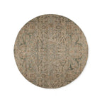 Faymynte Hand-Knotted Round Rug Persian-Style Versatile Round Carpet