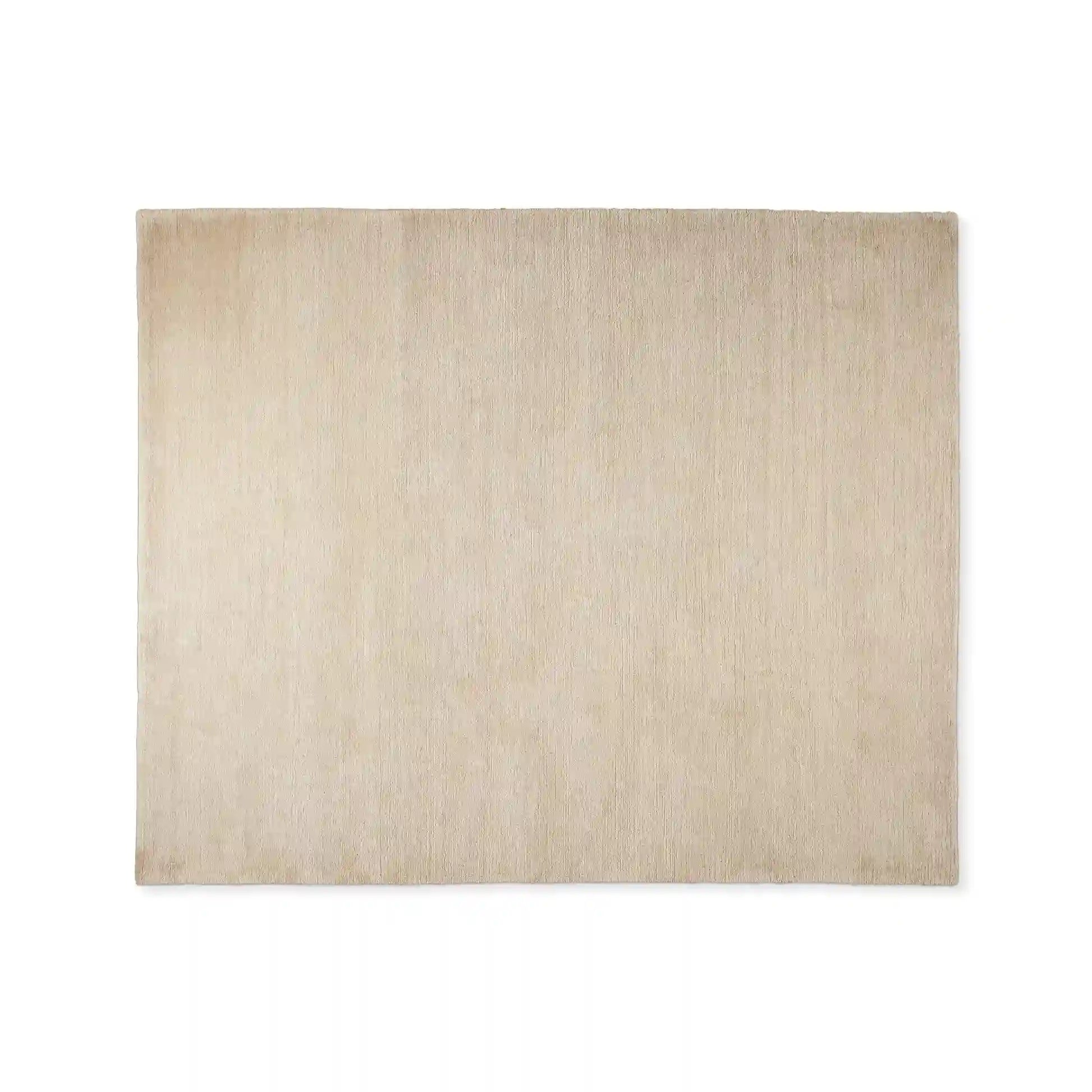 Cashmere Blend Hand-Knotted Wool Area Rug Soft & Durable Plush Carpet Modern Minimalist Solid Color Textured Style