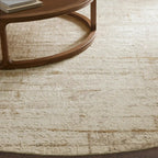 Wylla Round Rug Modern Abstract Textured Style Carpet A Soft & Comfortable Living Environment