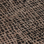 Fostra Modern Hand-Knotted Wool Rayon Area Rug Vintage Distressed Freeform Grid-Inspired Style Carpet