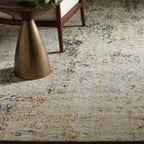 Tapis Harlowe en laine et viscose tufté main Tapis de haute qualité avec une touche artistique rétro et une sensation chaleureuse