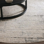 Wylla Round Rug Modern Abstract Textured Style Carpet A Soft & Comfortable Living Environment