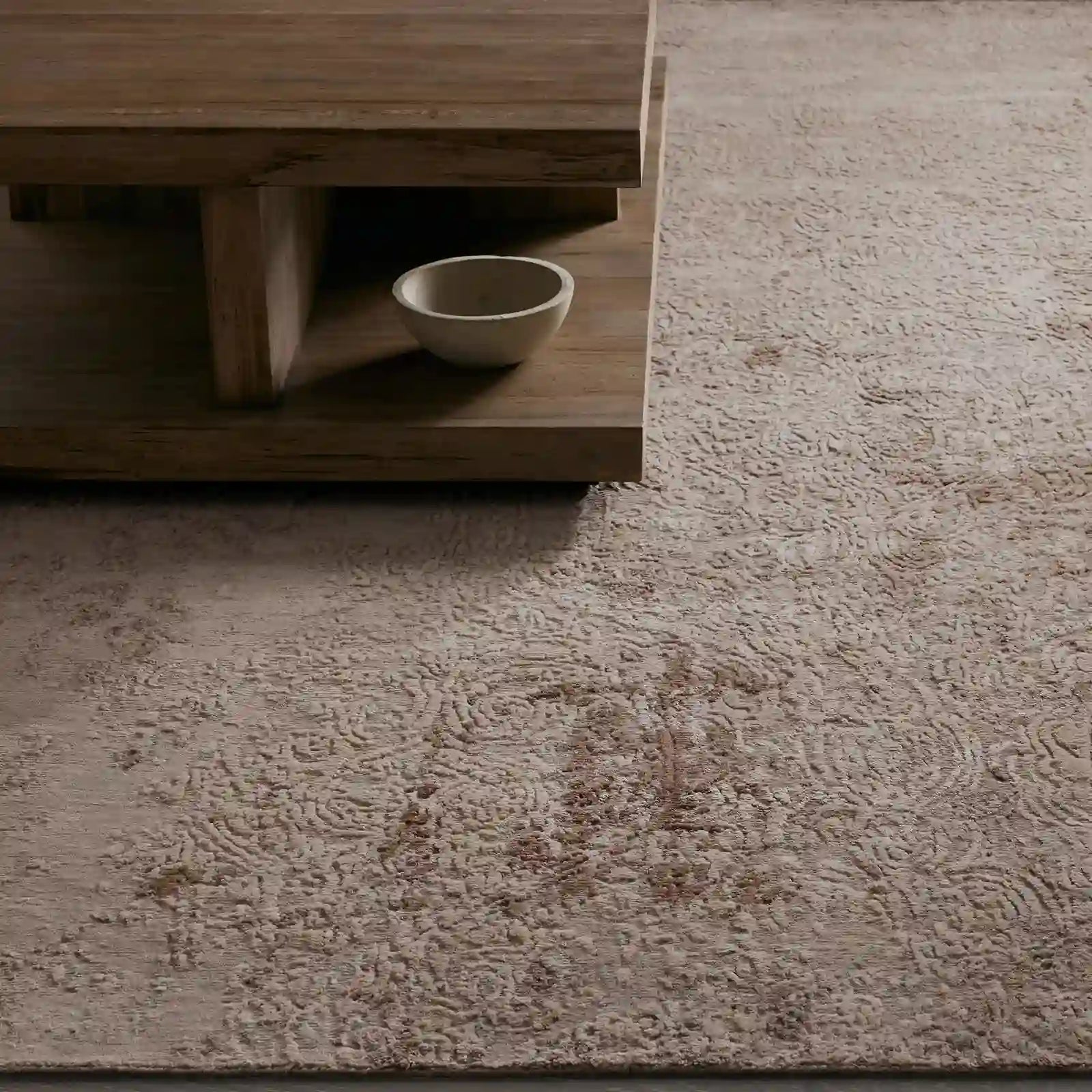 Tapis Harlowe en laine et viscose tufté main Tapis de haute qualité avec une touche artistique rétro et une sensation chaleureuse