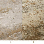 Vyona Hand Tufted Round Rug in Fog or Sand Tones Carpet Wabi-Sabi Patina Textured Style