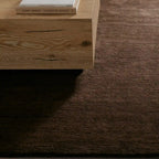 Cashmere Blend Hand-Knotted Wool Area Rug Soft & Durable Plush Carpet Modern Minimalist Solid Color Textured Style