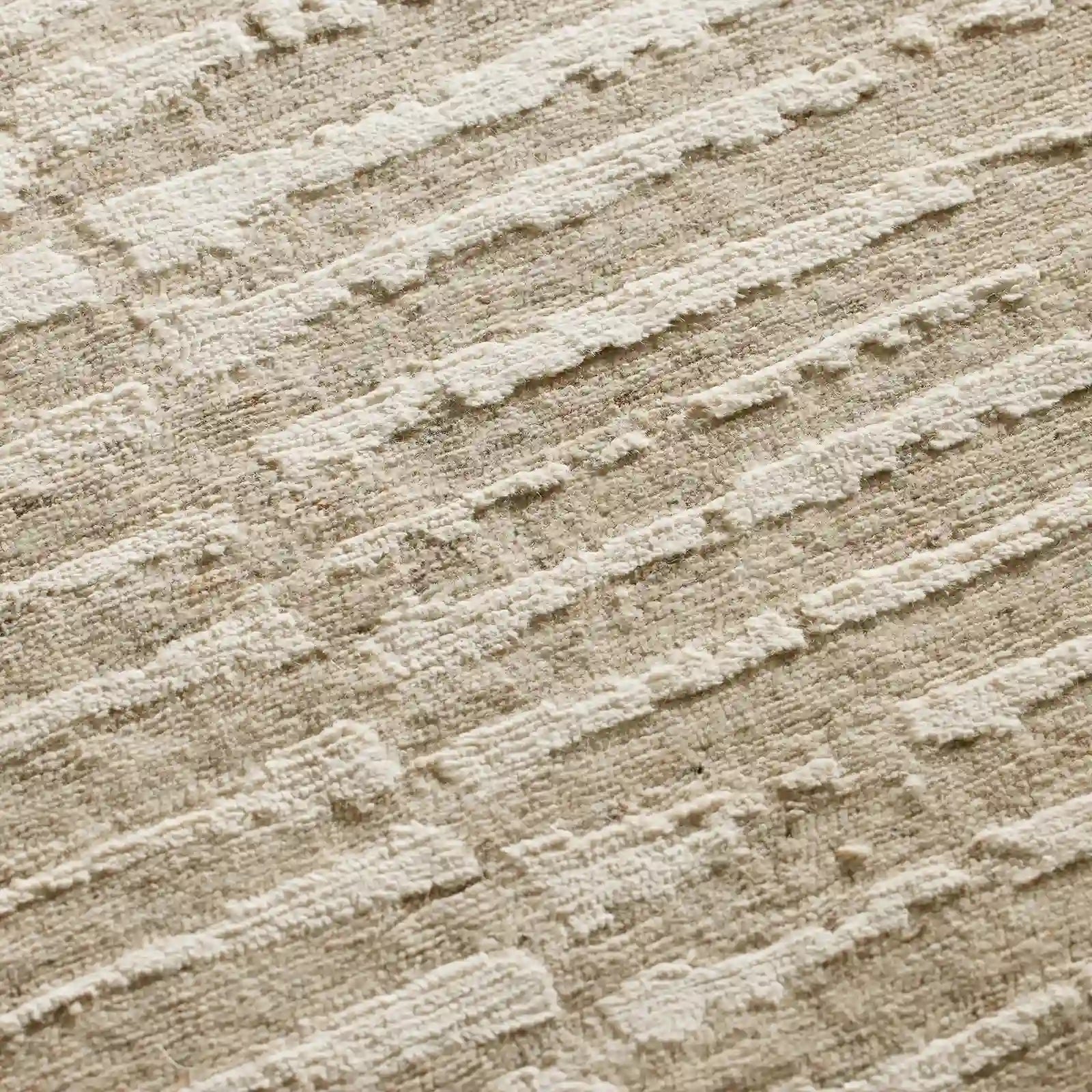 Artym Hand-Knotted Rayon Wool Area Rug Modern Minimalist Textured Style Carpet