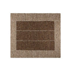 Alora Ivory & Brown Wool Rug from Chunky Wool Yarns Carpet Modern Farmhouse Minimalist Style