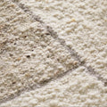 Alora Ivory & Brown Wool Rug from Chunky Wool Yarns Carpet Modern Farmhouse Minimalist Style